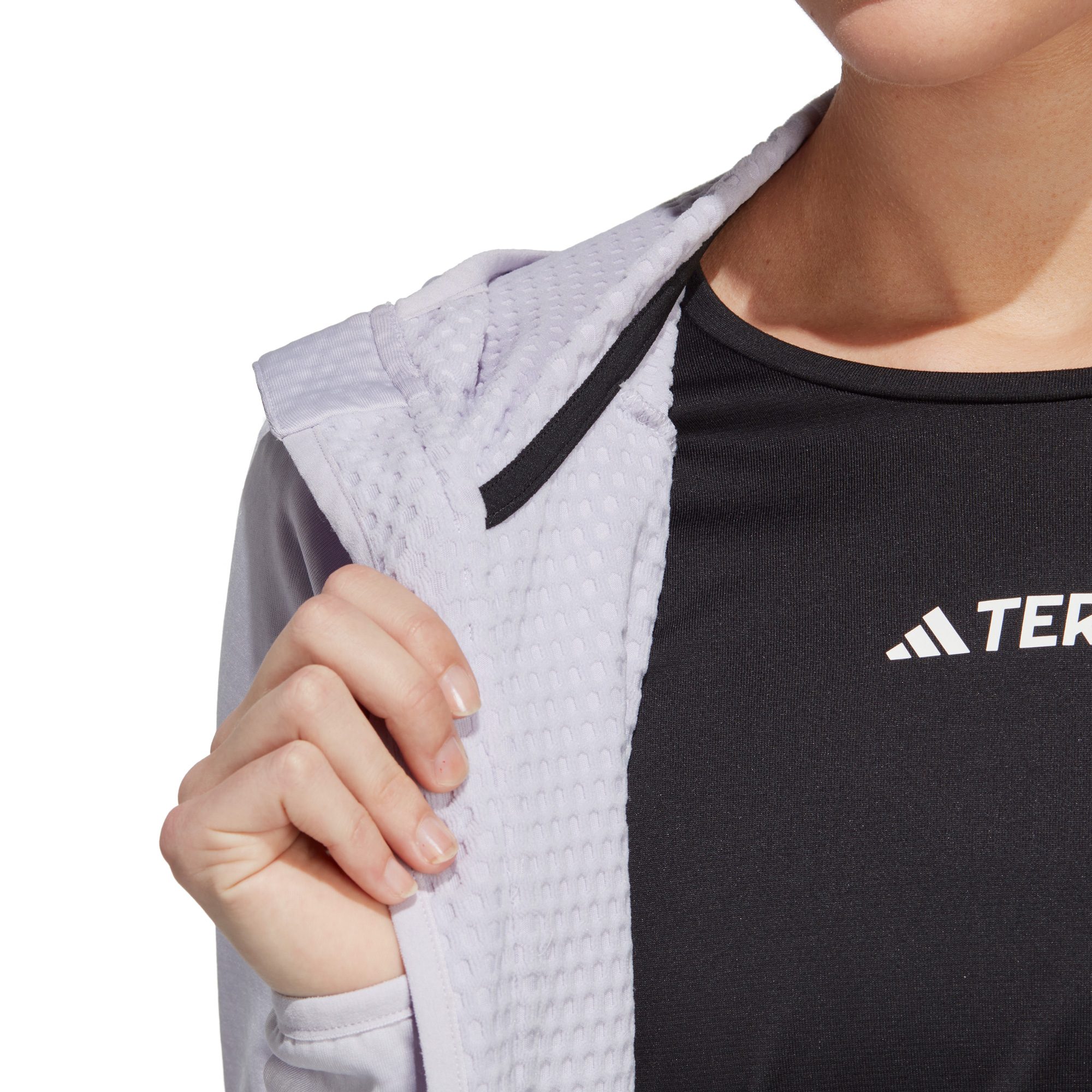 adidas TERREX - Terrex Tech Lite Hooded Hiking Fleecejacke Damen silver  dawn kaufen im Sport Bittl Shop