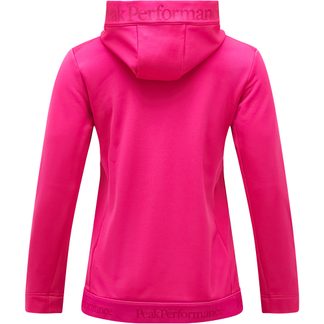 Rider Tech Zip Hood Midlayer Jacket Women beetroot purple