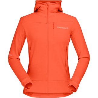 Norrona - Falketind Warmwool2 Fleecejacke Damen orange alert