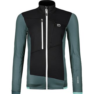 ORTOVOX - Fleece Grid Jacket Women dark arctic grey