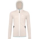 Fleece Hoody Damen white chalk