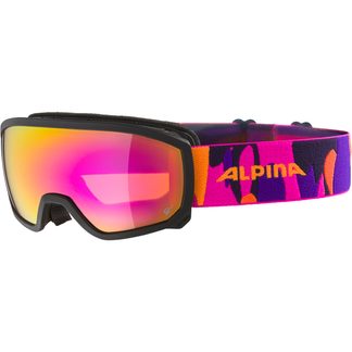 Alpina - Scarabeo Jr. Q-Lite Skibrille Kinder black pink matt