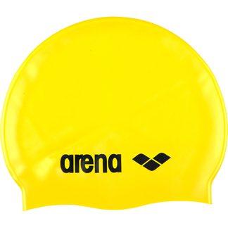 Classic Silicone Swim Cap yellow black