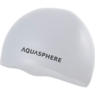 Aquasphere - Silicone Schwimmkappe weiß