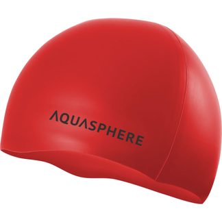 Aquasphere - Silicone Schwimmkappe rot
