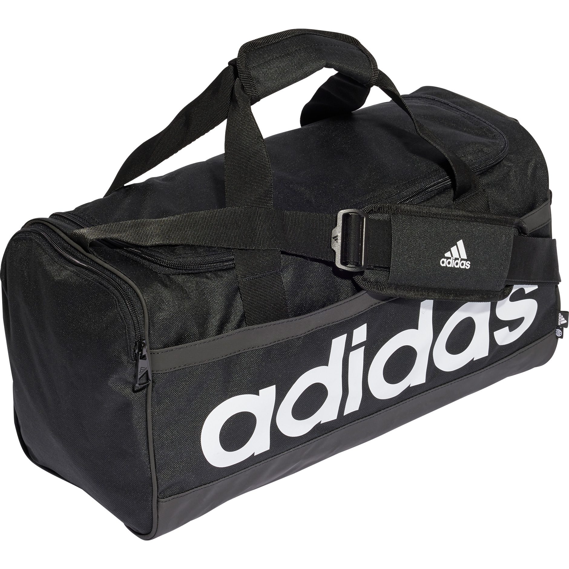 Articulatie Gedeeltelijk rijstwijn adidas - Essentials Linear Duffel Bag M black at Sport Bittl Shop