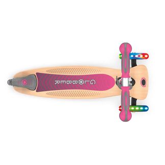 Primo Foldable Wood Lights Scooter Kinder deep pink