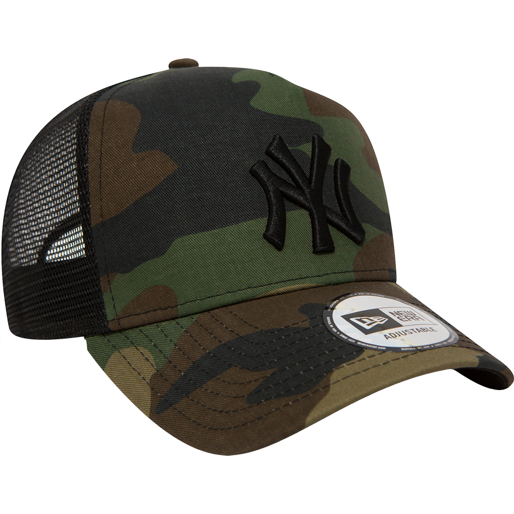 Camo 9FORTY® A-Frame Trucker Cap new york yankees green med
