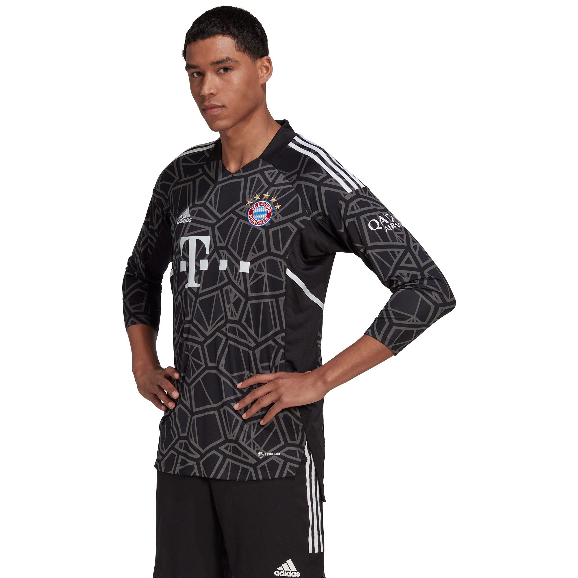 Official Adidas Bayern Munich Kids Goalkeeper Shirt 2022/23