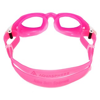 Moby Kid Schwimmbrille Kinder clear lens pink white