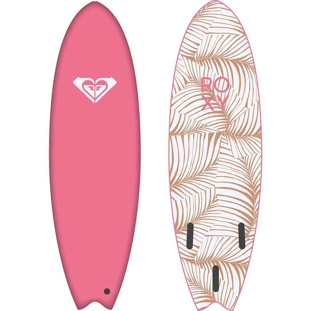 Bat 6'0'' Softboard Surfboard tropcial pink