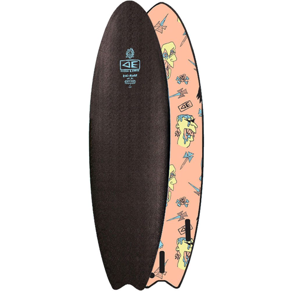Brains Ezi Rider Soft Surfboard 6'6'' black