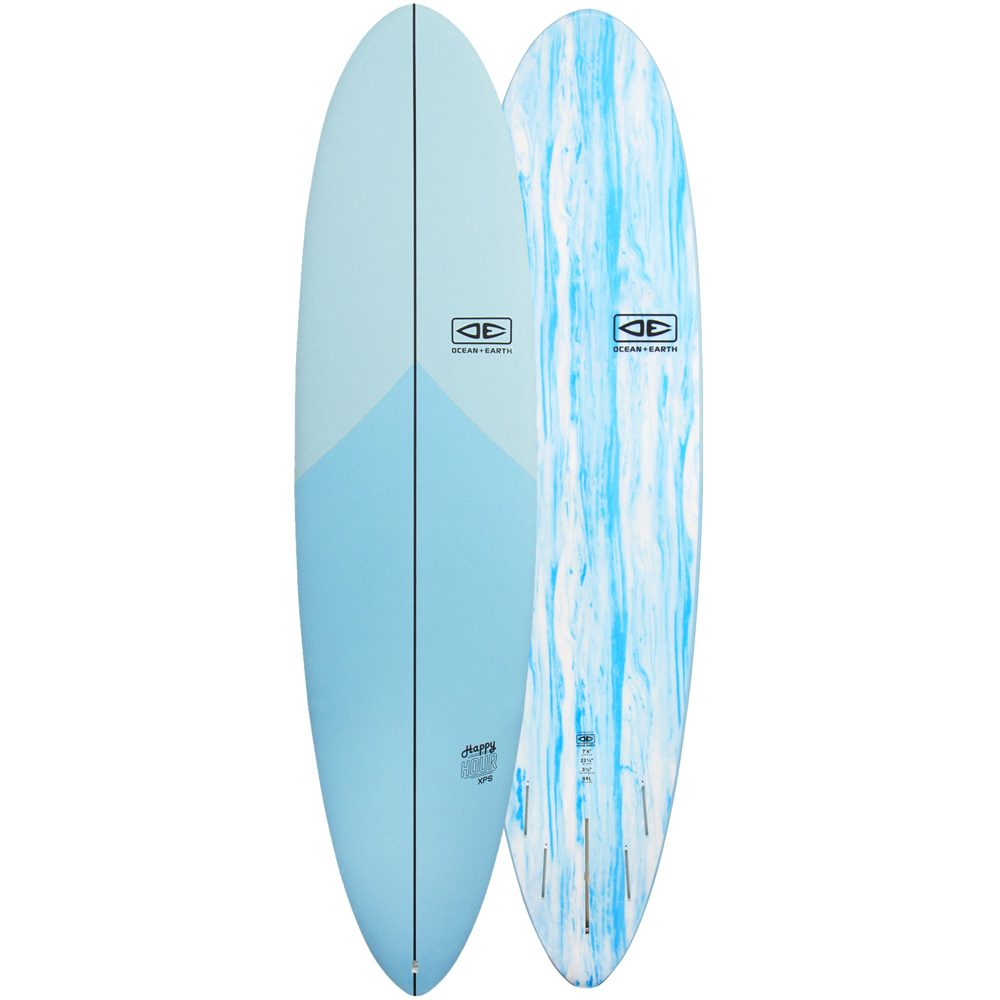 Happy Hour Epoxy Soft Surfboard 7'6'' skyblue