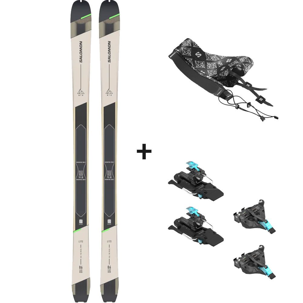 Salomon MTN Carbon 86 23 24 Ski Touring Set ATK C Raider Binding Skins at Sport Bittl Shop
