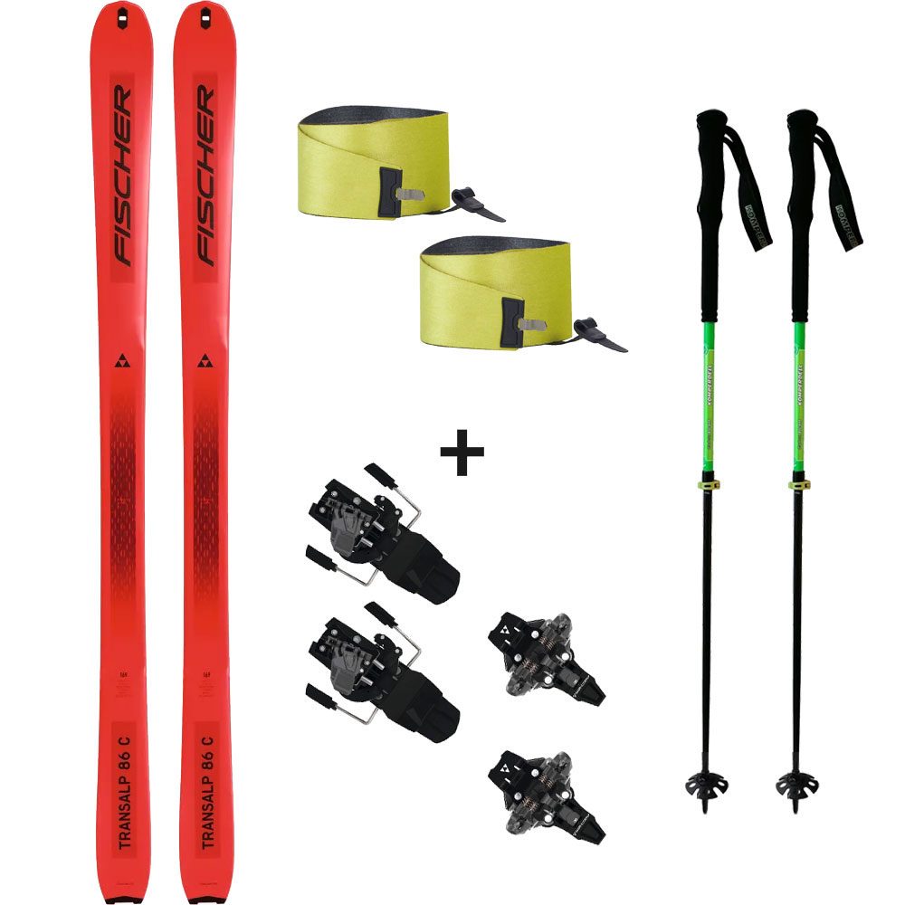 Transalp 86 Carbon 22/23 Ski Touring Set with Binding & Skins & Ski Poles