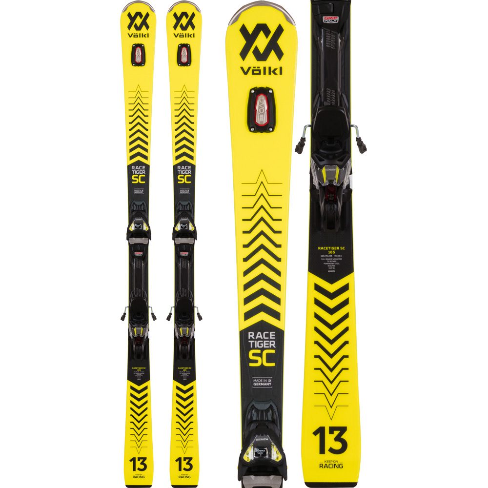 Racetiger SC Yellow 21/22 Ski with Binding