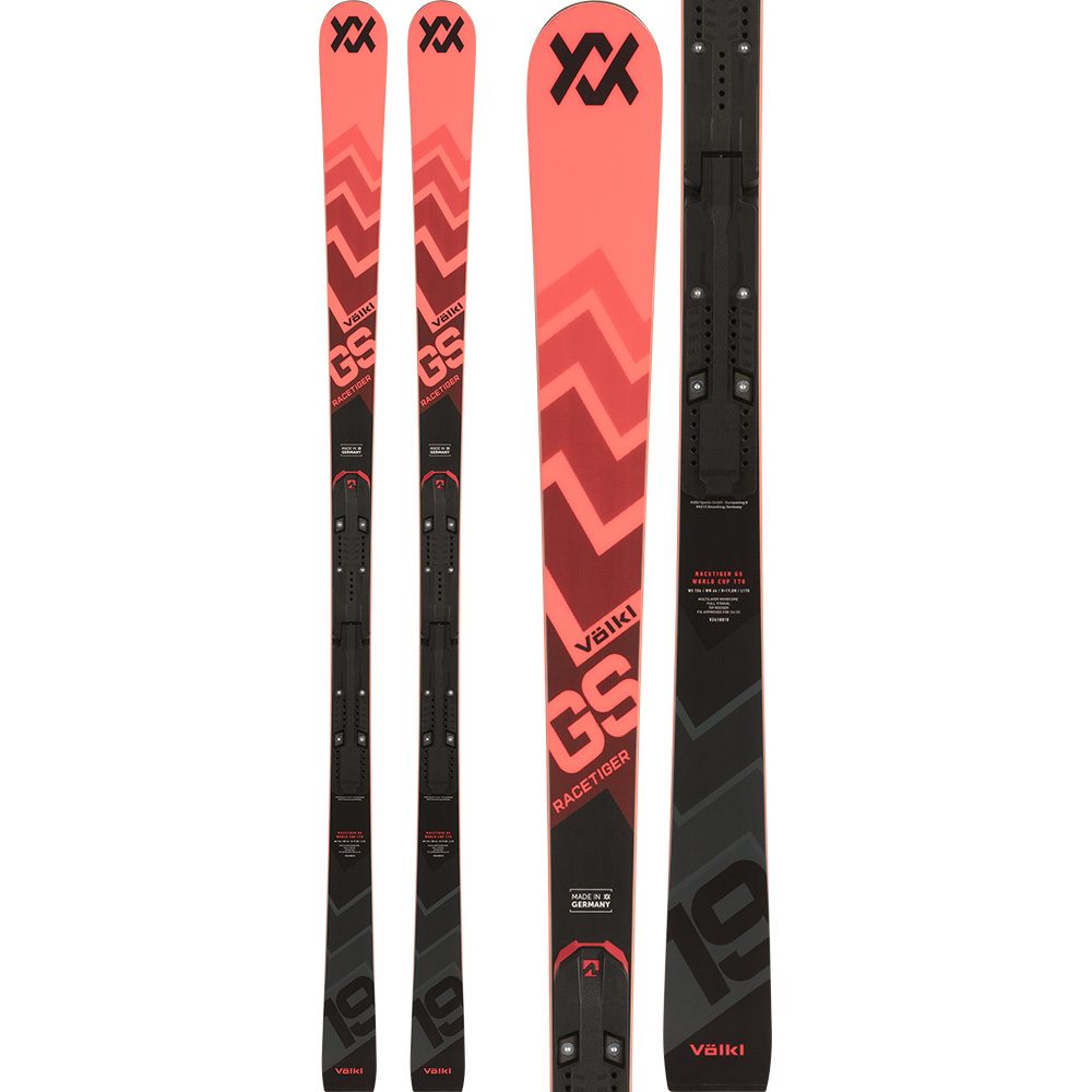 Racetiger GS R JR with Plate 24/25 Kids Ski with Race 10 TCX Binding