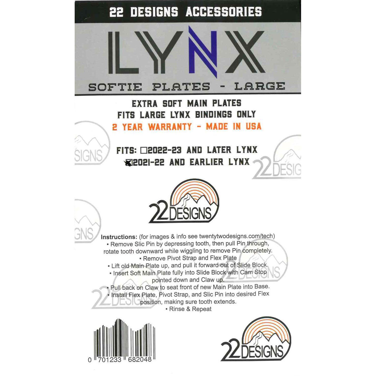 22designs Lynx Flex Plate ①