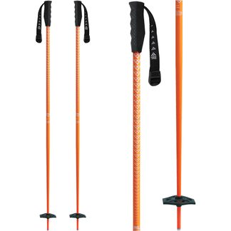 Meta Alpine Ski Poles orange