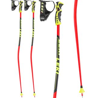 LEKI - Worldcup GS TBS Alpin Skistöcke neonrot schwarz weiss gelb