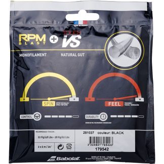 RPM Blast 125 + Touch VS 130 Set Tennissaite schwarz