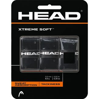 Head - Xtreme Soft Griffbänder 3er Pack schwarz