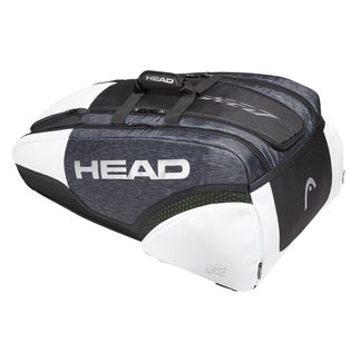 Head - Djokovic 12R Monstercombi Tennistasche schwarz weiß