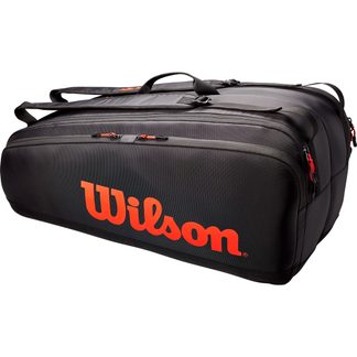 Wilson - Tour 12 Pack Tennistasche schwarz rot