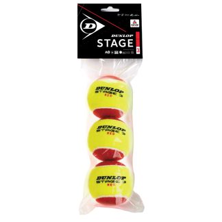 Dunlop - Stage 3 Tennis Balls Set of 3 red