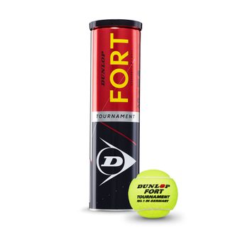 Dunlop - Fort Tournament Tennisbälle 4er gelb