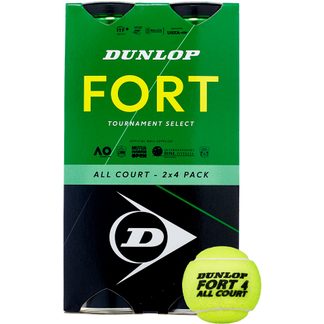Dunlop - Fort All Court TS Tennis Balls 2x4 yellow