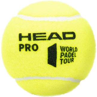 Padel Pro Balls Set of 3 yellow