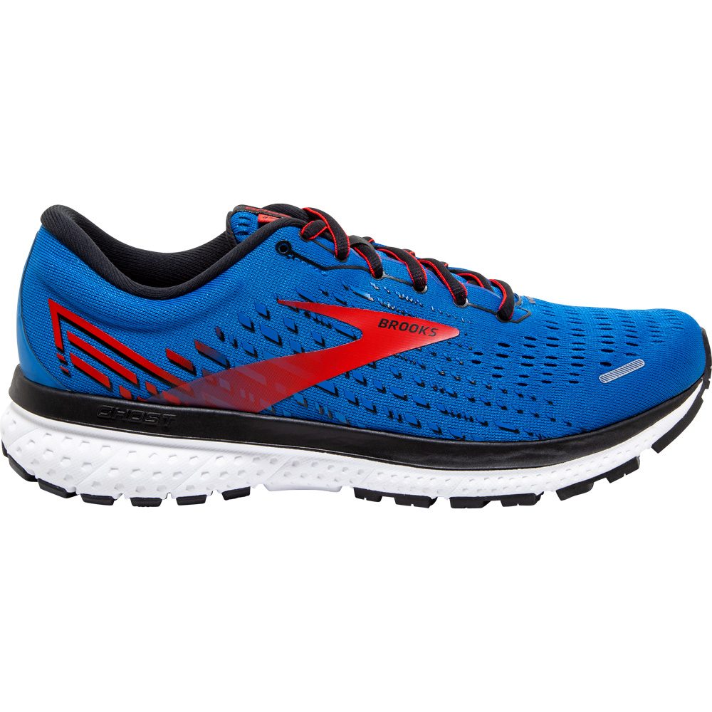 brooks red white and blue shoes