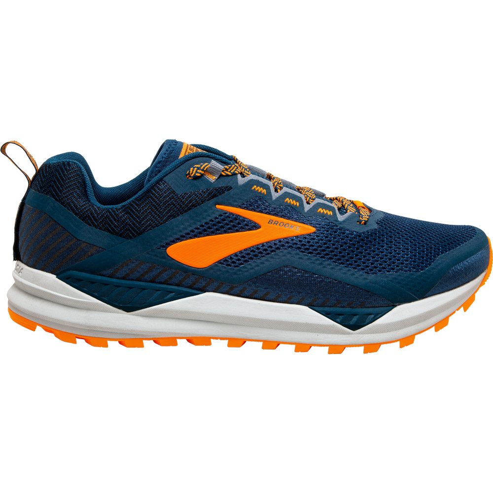brooks orange and blue running shoes