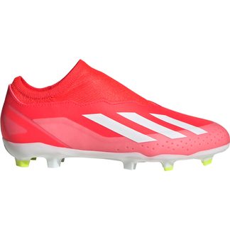 adidas - X Crazyfast League Laceless FG Football Shoes Kids solar red