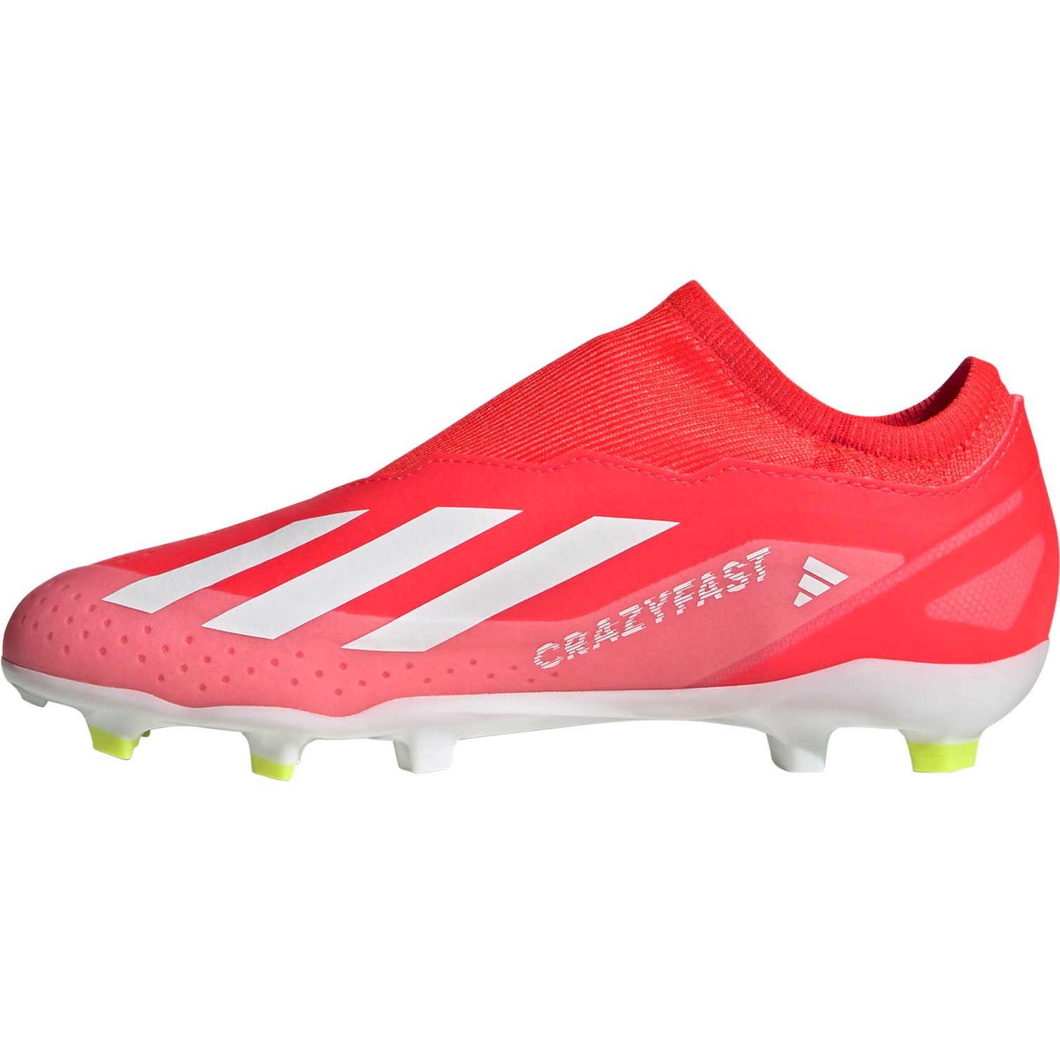 adidas X Crazyfast League Laceless FG Football Shoes Kids solar red at Sport Bittl Shop