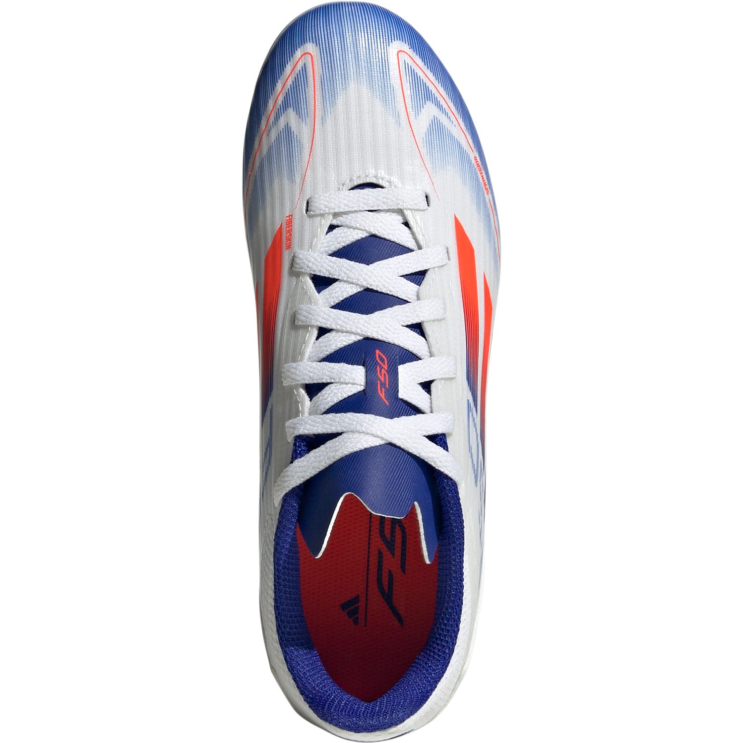 adidas F50 League Mid FG/AG Pure Victory - Weiß/Schwarz/Gelb Kinder