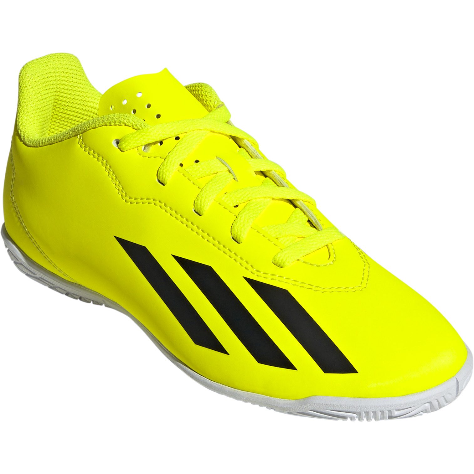 Yellow adidas indoor soccer shoes on sale