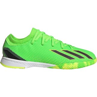 adidas - X Speedportal.3 IN Fußballschuhe Kinder solar green