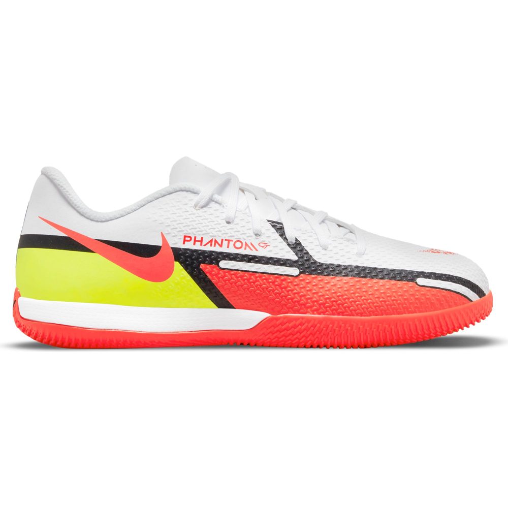 Nike - Phantom GT2 Academy IC Football Shoes Kids white bright crimson volt  at Sport Bittl Shop