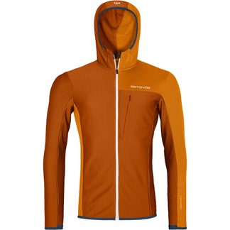 ORTOVOX - Fleece Light Grid Jacket Men bristle brown