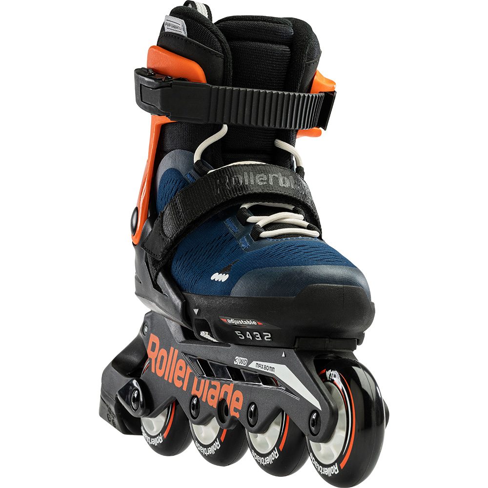 Microblade Inlineskates Kinder blue notte orange