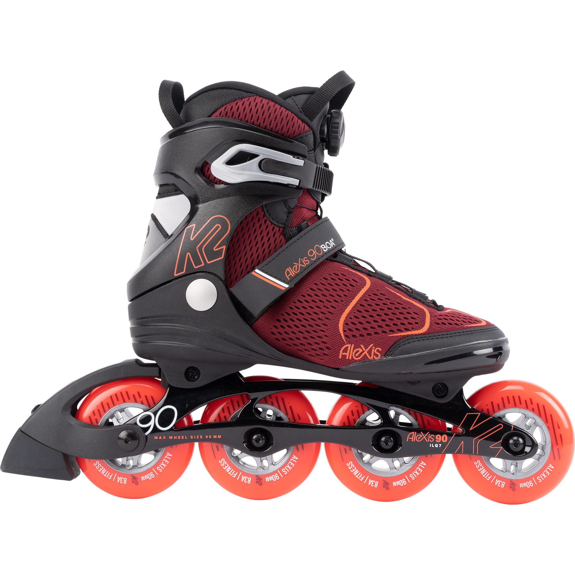 Alexis 90 BOA® Inlineskates Women burgandy