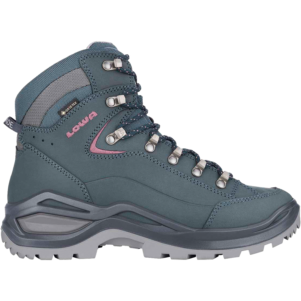 LOWA Renegade EEVO GORE TEX MID Hiking Shoes Women steel blue at Sport Bittl Shop