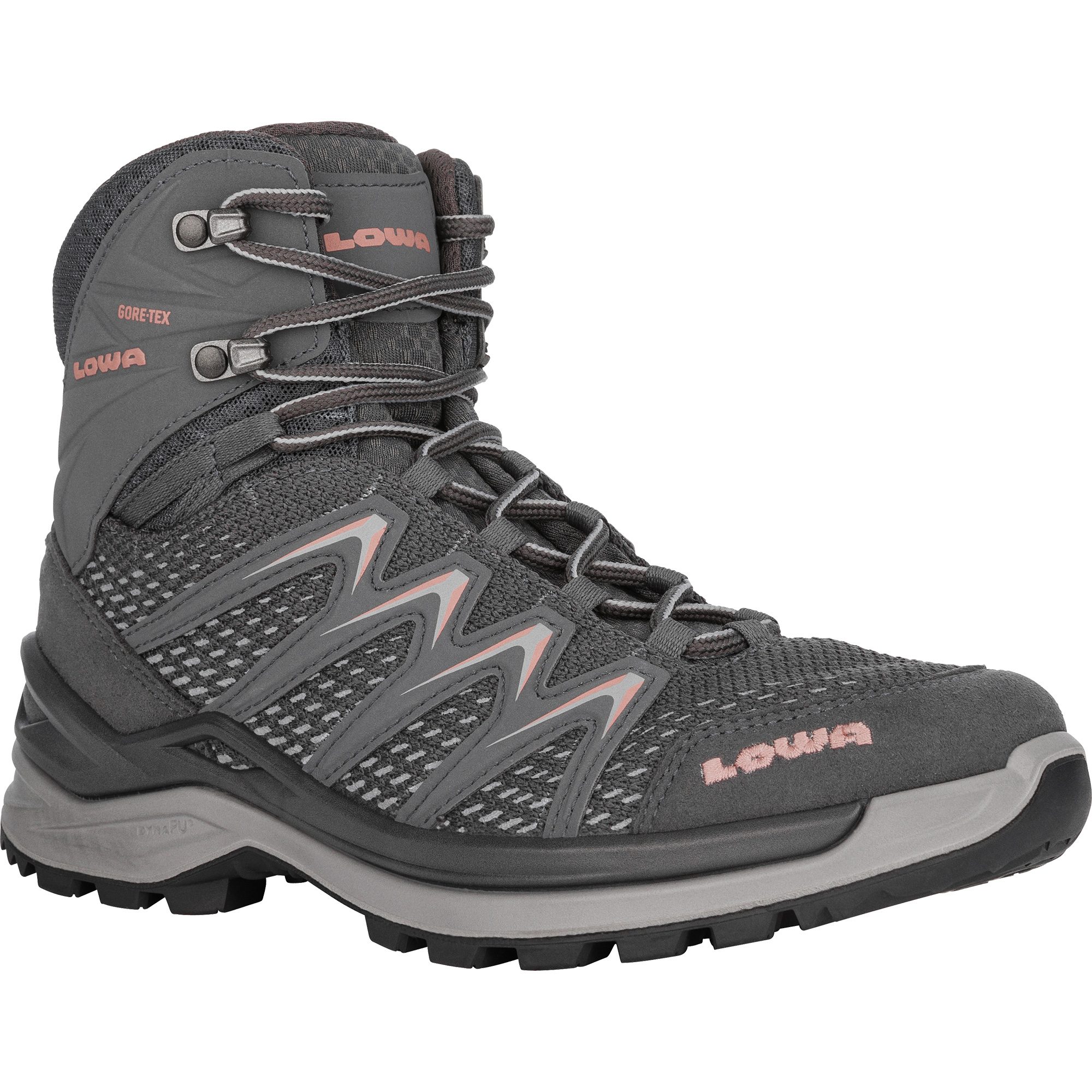 LOWA Innox Pro GORE TEX MID Hiking Shoes Women anthracite at Sport Bittl Shop