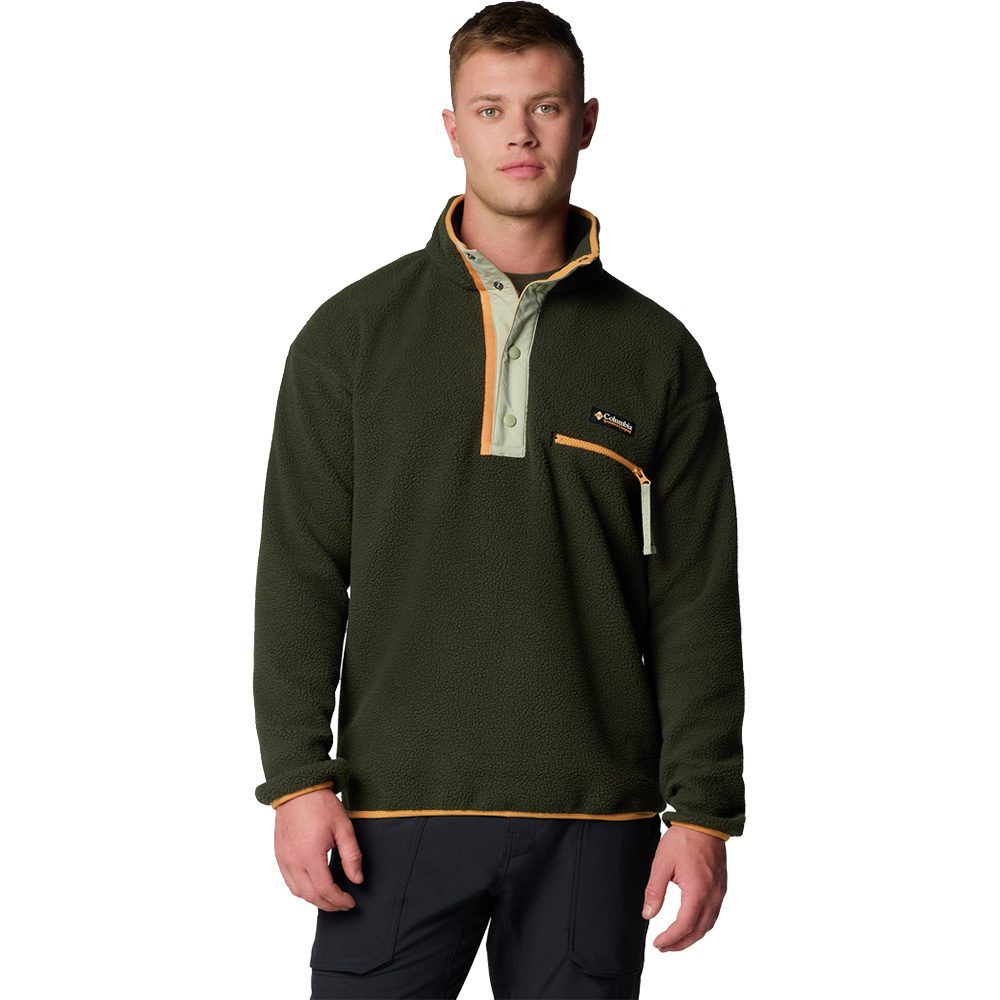 Mens snap fleece pullover cheap