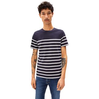 Armedangels - Aadros Stripes T-Shirt Men night sky