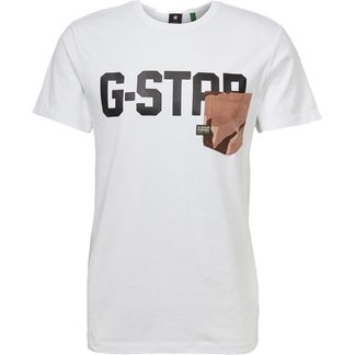 G-Star - Gsraw Allover Pocket T-Shirt Herren weiß