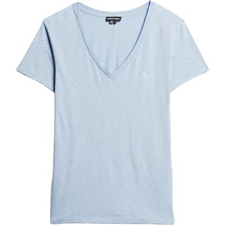 Superdry - Studios V-Ausschnitt und Stickerei T-Shirt Damen eclipse navy