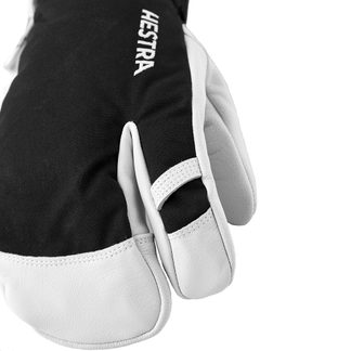 Army Leather Heli Ski 3-Finger Skihandschuhe schwarz